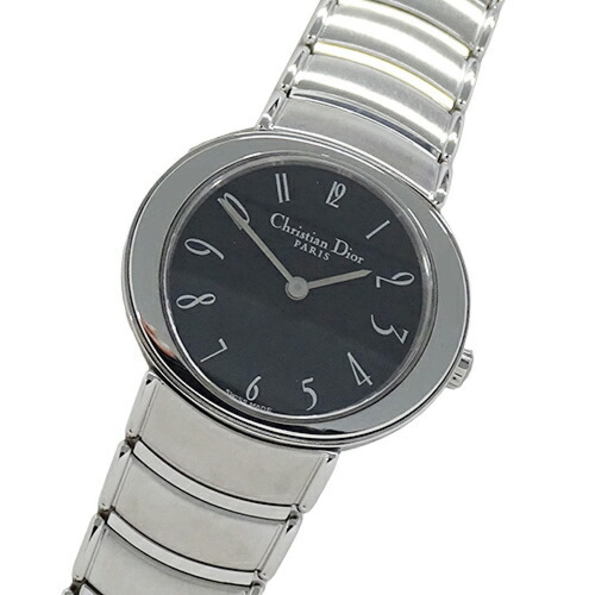 CHRISTIAN DIOR Watch Women s Quartz Stainless Steel SS D76 100 Silver