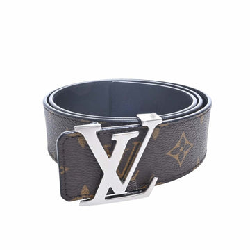 LOUIS VUITTON Monogram Suntulle LV Initial Reversible Belt #80/32 M9821 Brown/Black 98cm Women's