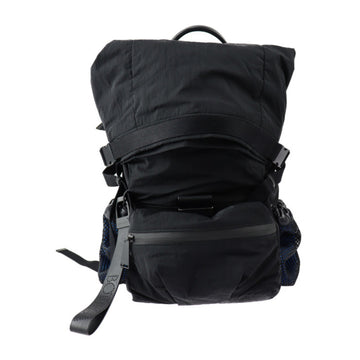 BOTTEGA VENETA rucksack daypack 572958 nylon leather black blue