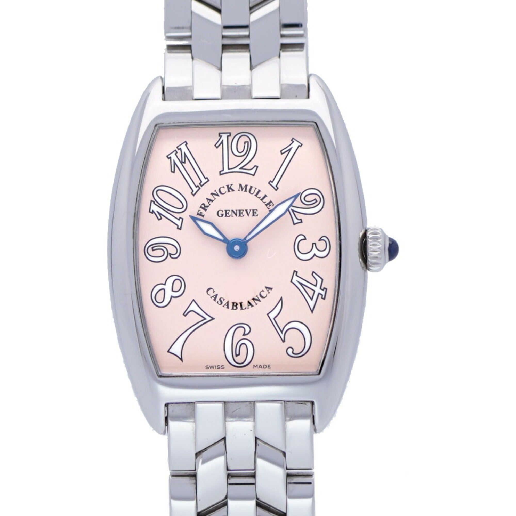 FRANCK MULLER Casablanca 1752 quartz watch SS pink beige