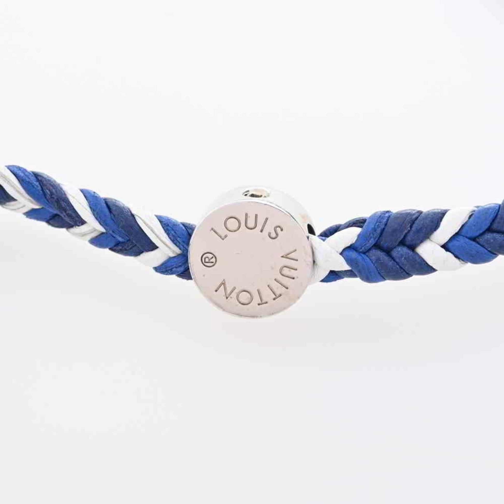 Louis Vuitton Friendship Charm Bracelet Blue in Calfskin Leather