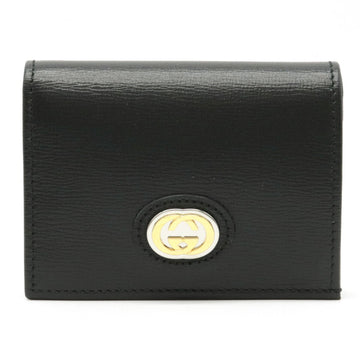 Gucci interlocking G marina folio wallet leather black 598532