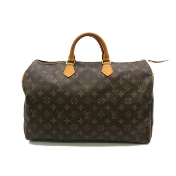 LOUIS VUITTON Speedy 35 handbag Brown Monogram PVC coated canvas M41524