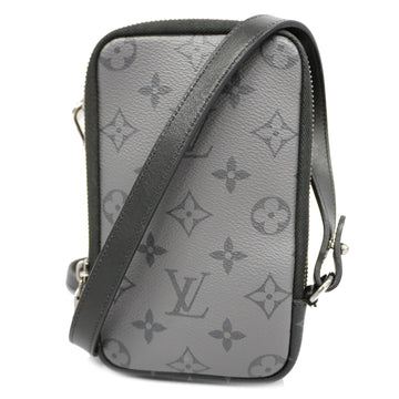 LOUIS VUITTONAuth  Monogram Eclipse Double Phone Pouch M69534 Men's Shoulder Bag