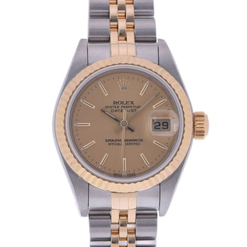 Rolex Datejust 79173 Ladies YG / SS watch self-winding champagne dial