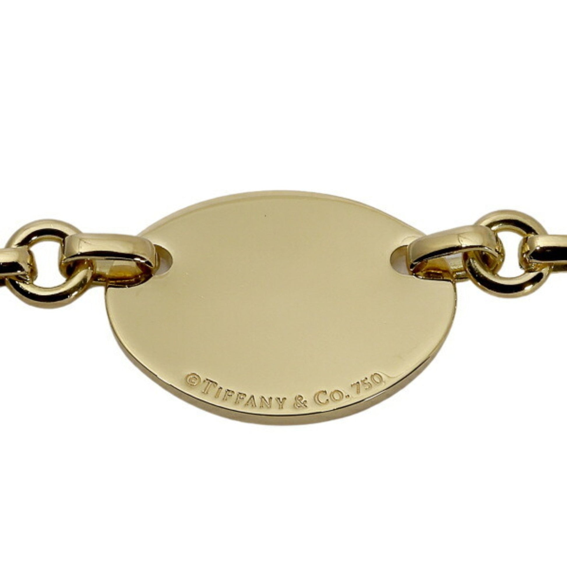 Authenticated Used Tiffany Atlas Bracelet K18YG Yellow Gold 