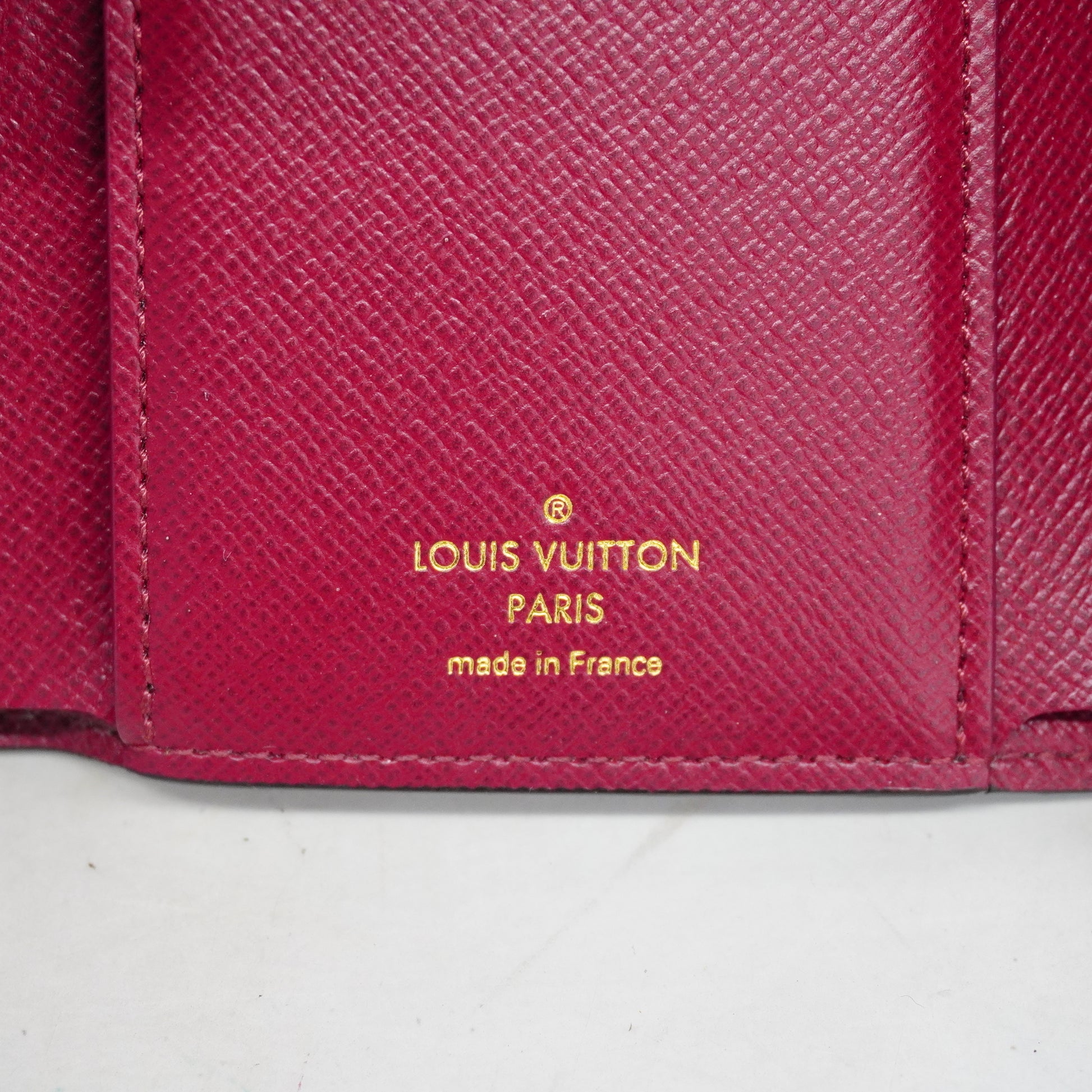LOUIS VUITTON M41938 Portefeuille Victorine Monogram Fuchsia Folio Wal