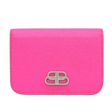 Balenciaga Wallet Women's Trifold Leather Pink