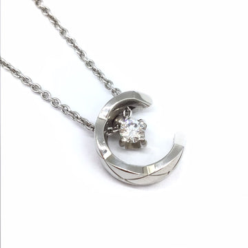 CHANEL coco crash diamond necklace K18WG 750 white gold accessories fashion ladies