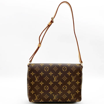 LOUIS VUITTON No Sticky Musette Tango Short Monogram Shoulder Bag Brown PVC Women Men M51257