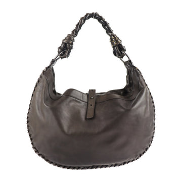 BOTTEGA VENETA shoulder bag 273194 leather brown hobo studs