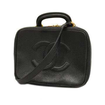 CHANELAuth  2WAY Bag Women's Caviar Leather Handbag,Shoulder Bag Black