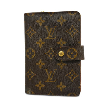 LOUIS VUITTONAuth  Monogram Porto Papier Zip M61207 Men,Women,Unisex Wallet