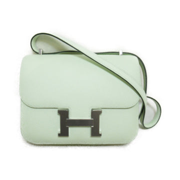 HERMES Constance Mini Vert Fizz Shoulder Bag Green Vert Fizz Epsom leather