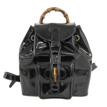 Gucci Bag Ladies Backpack Bamboo Enamel Black 005.781.0319