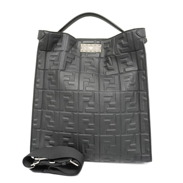 FENDIAuth  Peekaboo 2WAY Bag X Light Fit Leather Handbag