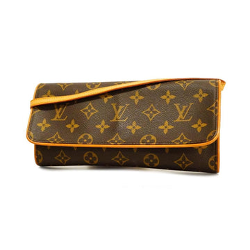 LOUIS VUITTON Shoulder Bag Monogram Pochette Twin GM M51852 Brown Ladies