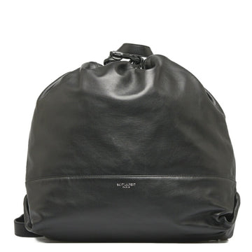 SAINT LAURENT rucksack backpack black lambskin leather ladies