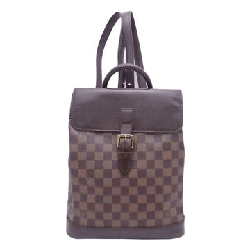 LOUIS VUITTON Backpack Damier Soho Brown Canvas N51132