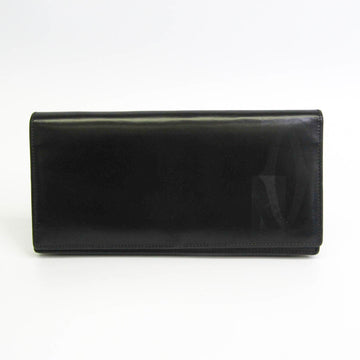 Cartier Unisex Leather Long Wallet (bi-fold) Black