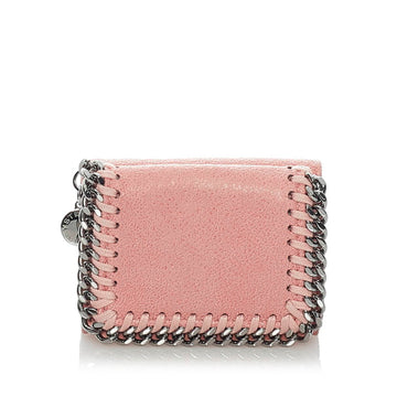 Stella McCartney Falabella Trifold Wallet Pink Polyester Ladies