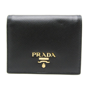 PRADA Saffiano 1MV204 Women's Leather Wallet [bi-fold] Nero,Pink