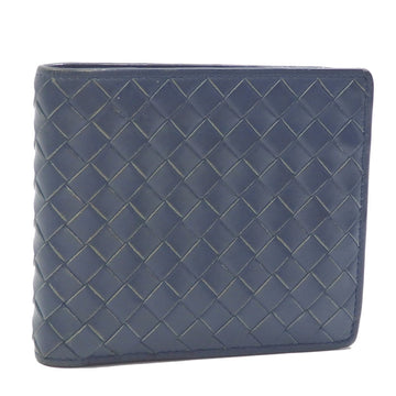 BOTTEGA VENETA Intrecciato Men's Intrecciato Bill Wallet [bi-fold] Blue