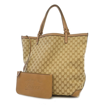 Gucci GG Canvas Tote Bag 247220 Women's Beige