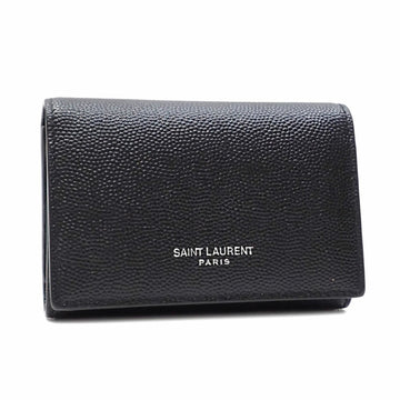 SAINT LAURENT Paris Key Case Women's Black Leather 485634BTY0N1000 6 Rows