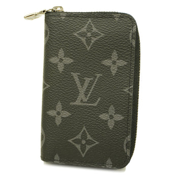 LOUIS VUITTONAuth  Monogram Eclipse Zippy Coin Purse Vertical M81662