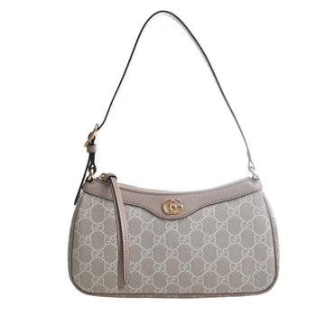 GUCCI Ophidia GG Supreme Leather Small Handbag 735145 Beige/White Women's