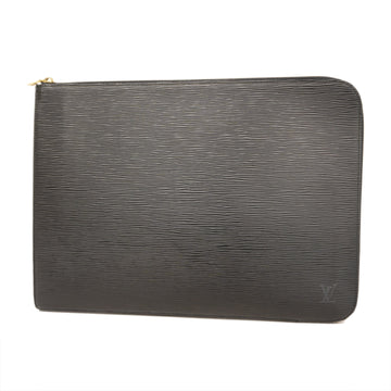 LOUIS VUITTONAuth  Epi POSH DOCUMAN M54492 Men's Clutch Bag Noir