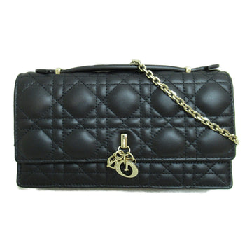 Dior top handle clutch bag Black leather S0980ONMJ M900