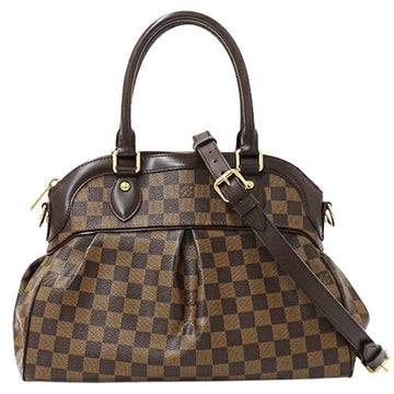 LOUIS VUITTON Bag Damier Women's Handbag Shoulder 2way Trevi PM N51997 Brown