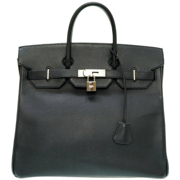 HERMES Hauta Croix 32 Epson Black J Engraved Handbag