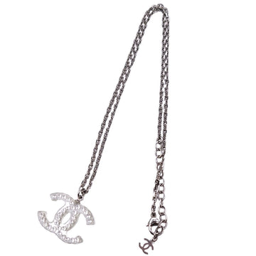 Chanel necklace 05P here mark ladies silver
