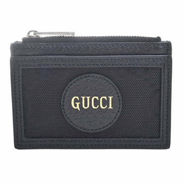 GUCCI GG Off The Grid Nylon Leather Coin Case Card Black