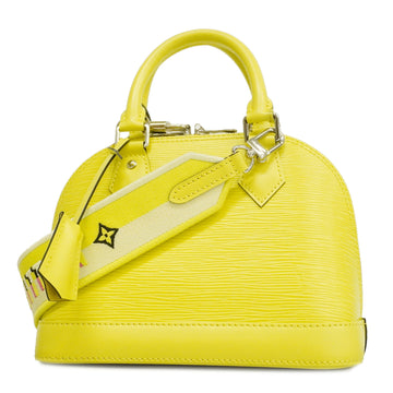 LOUIS VUITTONAuth  Epi 2WAY Bag Epi Alma BB M57446 Jaune Cedra Women's Handbag