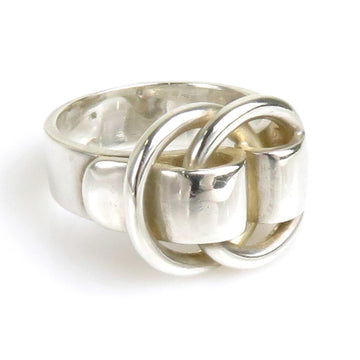HERMES Ring Dusano Silver Unisex No. 8