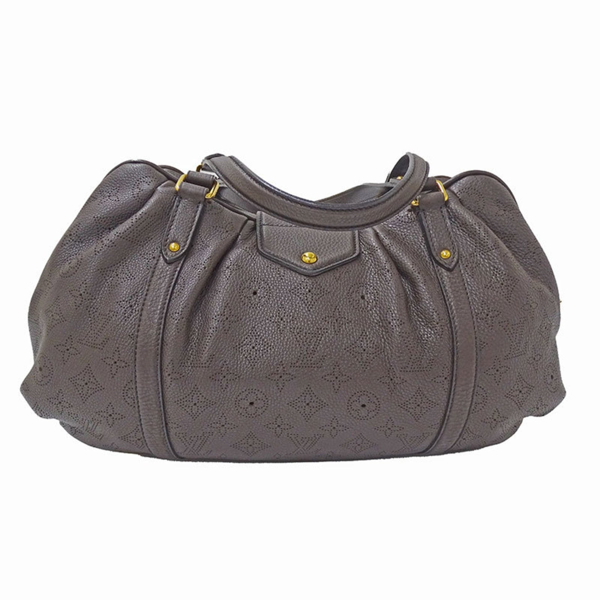 Louis Vuitton Mahina Dark Brown Leather Lunar GM