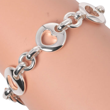 TIFFANY Bracelet Piercing Heart Vintage Silver 925 &Co. Ladies