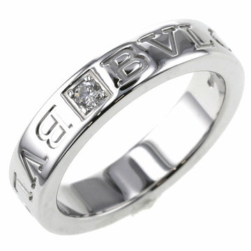 Bvlgari Ring Double 1P K18 White Gold No. 7 Women's BVLGARI