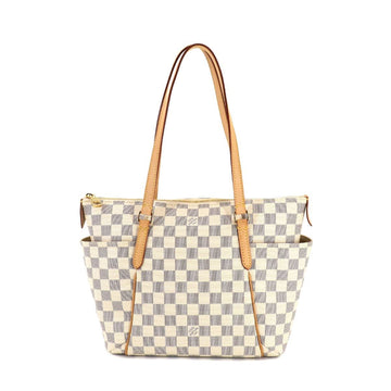 Louis Vuitton Damier Azur Totally PM Tote Bag N41280 Gold Hardware