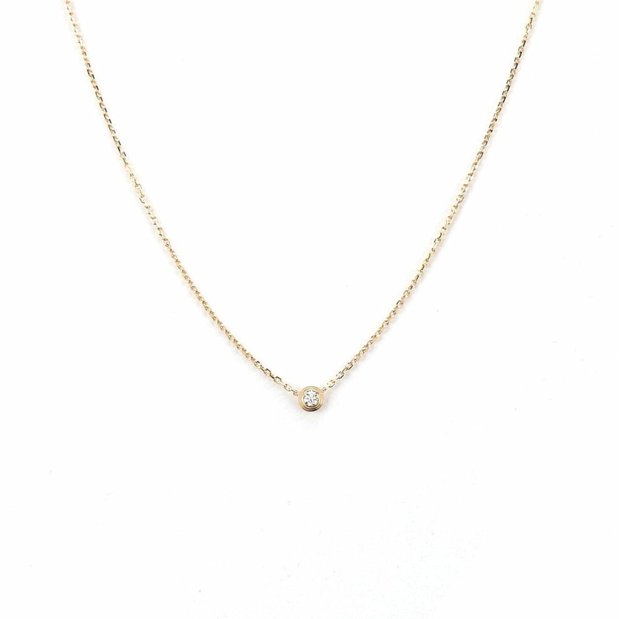 CARTIER Necklace Diamant Leger Damour XS Diamond 750 PG