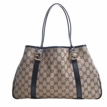 GUCCI GG Canvas Twins Tote Bag 232957 Beige/Black Women's