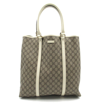 GUCCI GG Plus Tote Bag Beige PVC coated canvas 223668