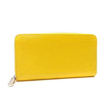Louis Vuitton Round Long Wallet Epi Zippy Women's M60309 Citron Yellow