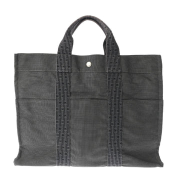 HERMES Ale Line MM Gray Women's Canvas Tote Bag