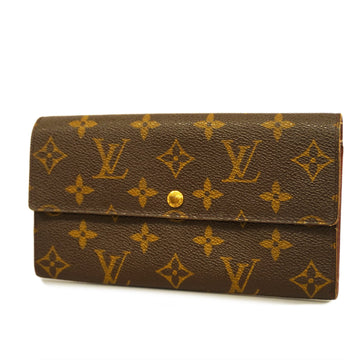 LOUIS VUITTONAuth  Monogram Porto Mone Credit M61725 Women's Long Wallet