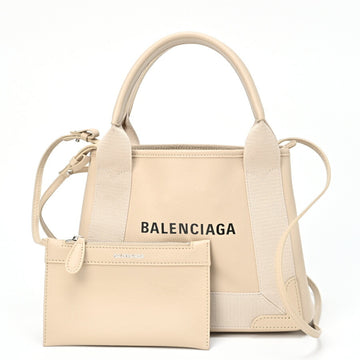 BALENCIAGA Navy Cabas XS Handbag 390346